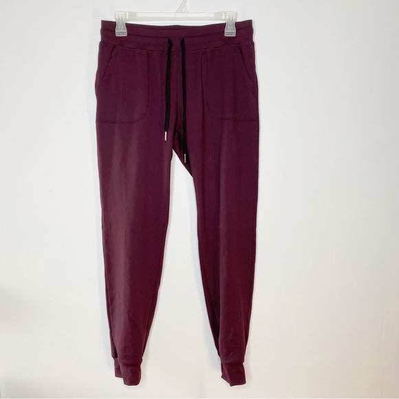 ZYIA Unwind Jogger Pants Plum Purple Activewear Athleisure Medium - Picture 2 of 6